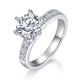 thumbnail image 1 of Anillo de Moissanita para Mujer de 2.39cttw Color D VVS1 Diamante Creado en Laboratorio Anillos de Boda Plata Esterlina 925 Aniversario Promesa Compromiso Anillos para Mujer Talla 5-9, 1 of 9