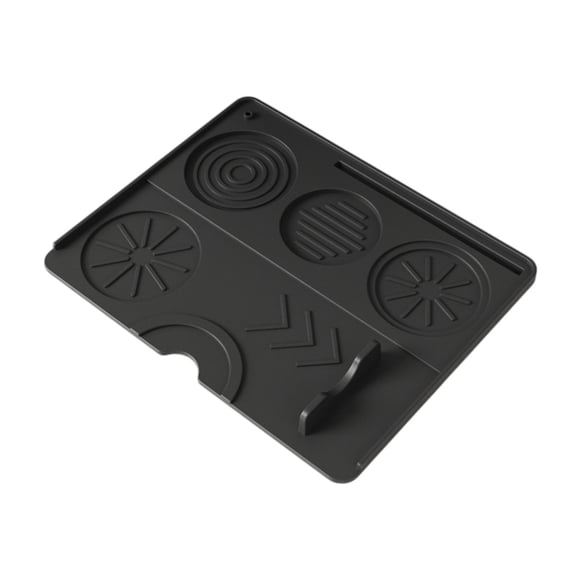 Tapete De Silicona Para Prensar Espresso, Accesorio Duradero Para La Encimera Del Hogar, Color Negro