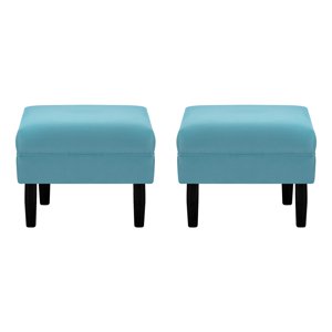 Bodevir - Set Pouf Sky 1C Felpa 00 Turquesa