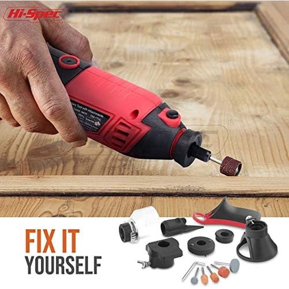 Herramienta Rotativa HiSpec 160W Velocidad Variable Compatible Dremel