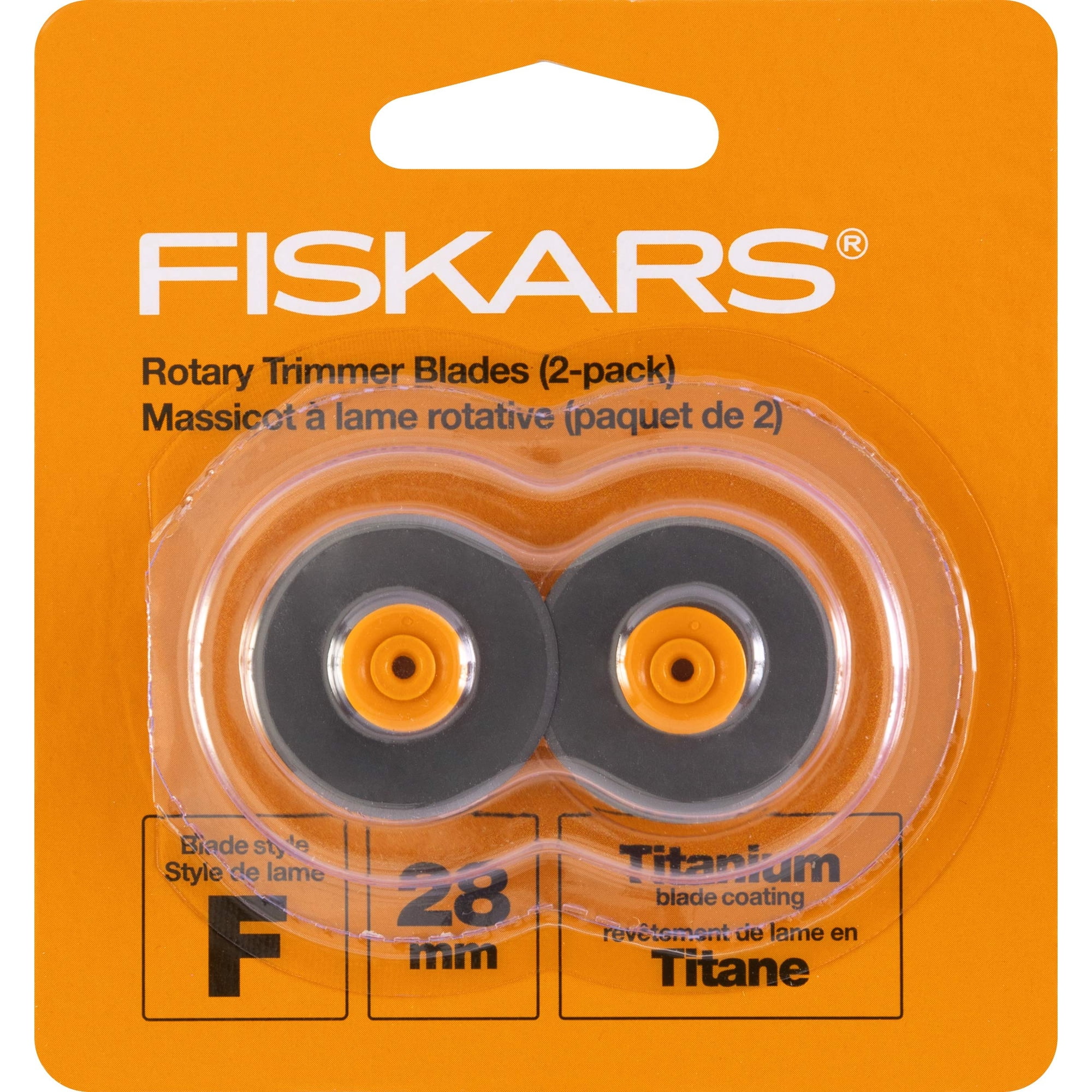 Cuchillas Giratorias De Titanio De Repuesto De 28 Mm, Paquete De 2 Unidades Fiskars
