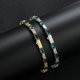thumbnail image 4 of Pulseras de Tenis Alternadas Blancas/verdes para Mujer, Pulsera Clásica de Diamantes Chapada en Oro de 18K, Pulseras con Circonia Cúbica para Mujer, Boda, Novia, Graduación, Joyería, Pulseras (Ancho, 4 of 5