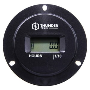 Thunder - Horometro Lcd 70Mm Diametro 0,0-99999,9H 5-277V 2Pines Negro
