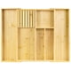 thumbnail image 1 of Organizador de cajones de cocina VaeFae Bamboo con 6 compartimentos, 1 of 6