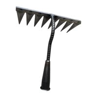 Ioensy - Herramientas De Rastrillo De Mano De Jardín De Rastrillo De Acero De Alto Carbono Para Jardinería De Césped Sin Mango