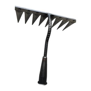 Ioensy - Herramientas De Rastrillo De Mano De Jardín De Rastrillo De Acero De Alto Carbono Para Jardinería De Césped Sin Mango