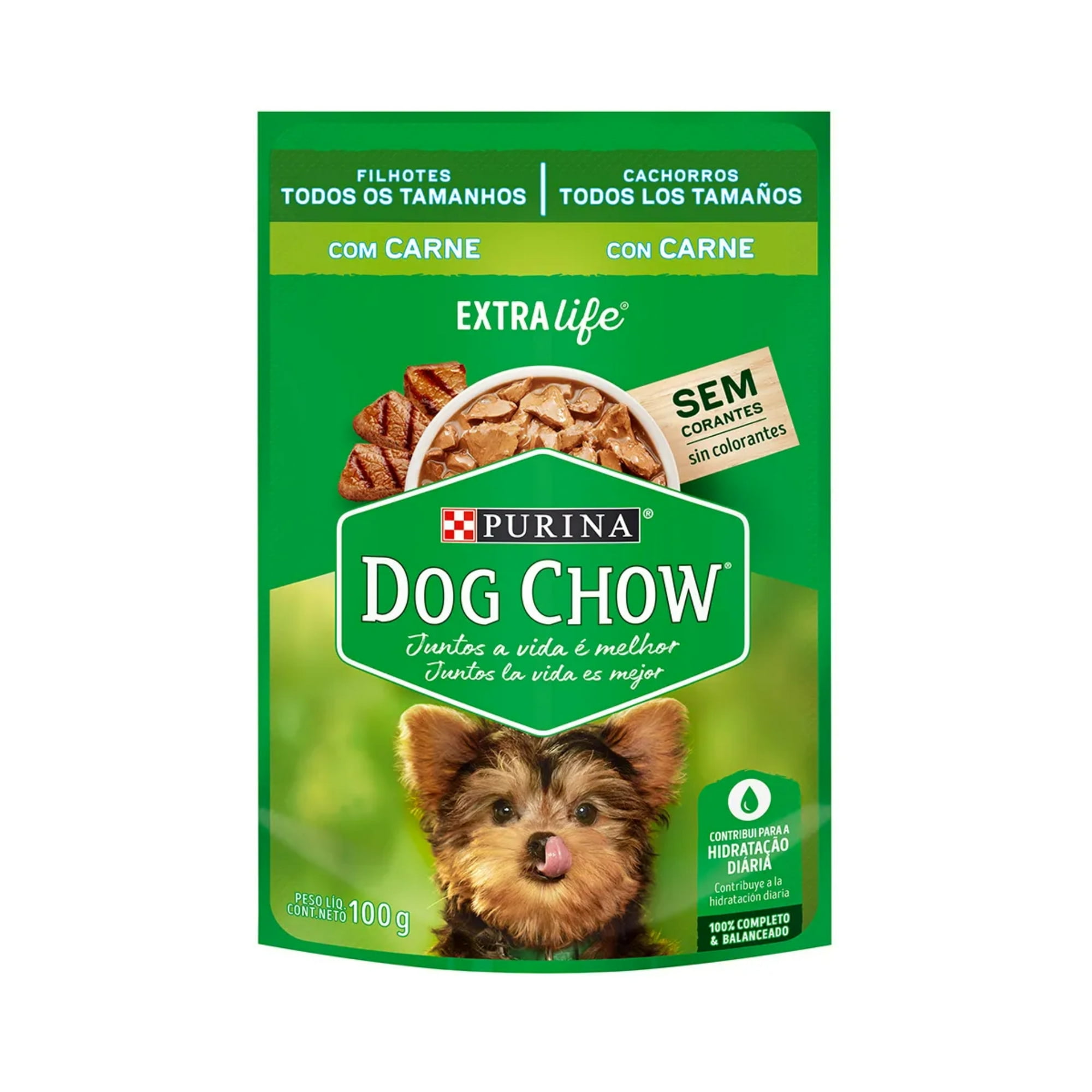 Sachet Dog Chow Cachorro Carne 20 Un.