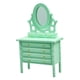 thumbnail image 4 of 1:12 Dollhouse Mini Dresser DIY Escena Accesorios Para La Decoración Del Dormitorio Verde, 4 of 5