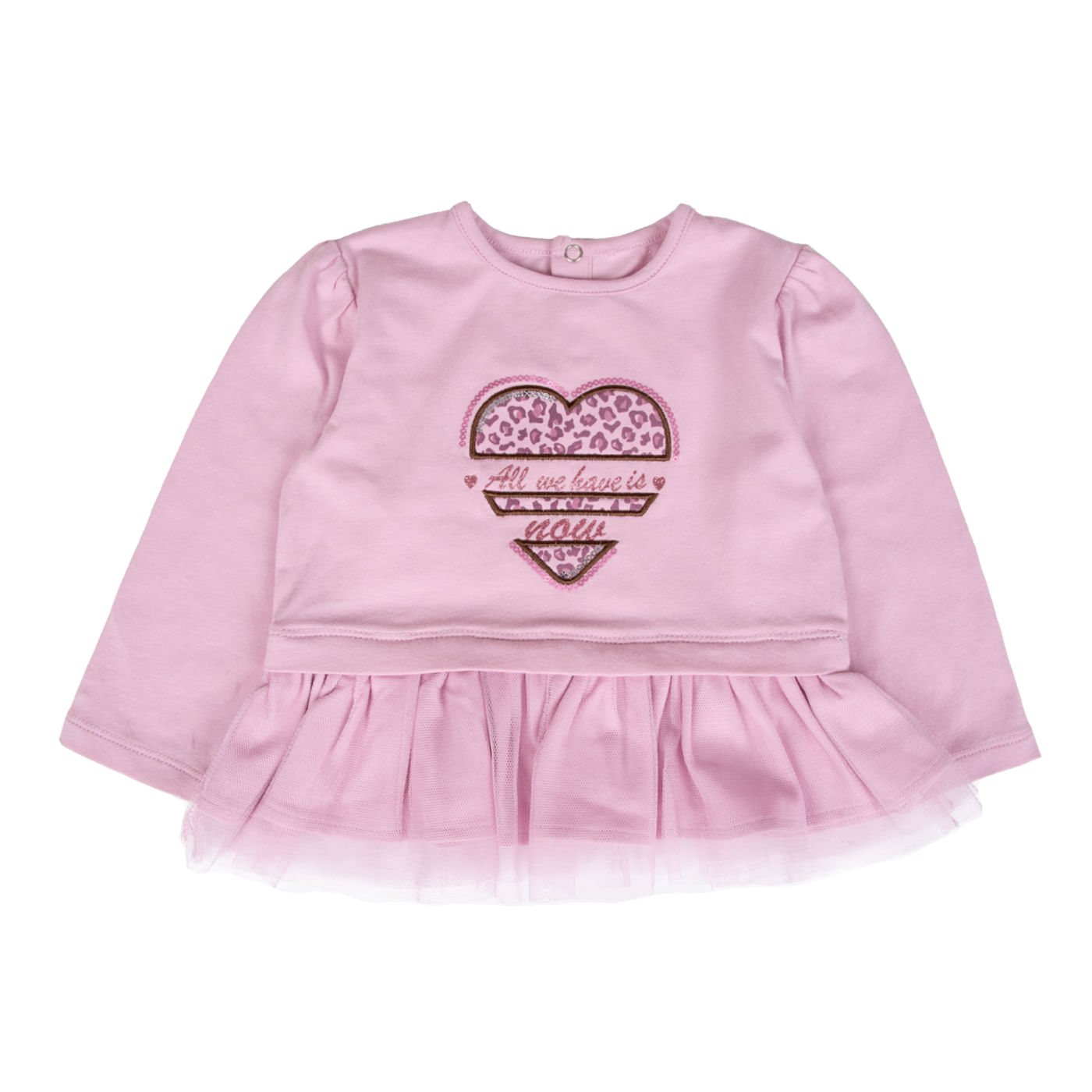 Polera Bebé Niña Rosado Pillin