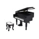 thumbnail image 3 of 1/12 Piano En Miniatura Con Taburete Accesorios De Decoración De Casa De Mu?ecas, 3 of 5
