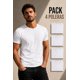 thumbnail image 1 of Pack 4 Poleras Basicas Cuello Redondo 100% Algodon 200g Blanco L Lisa, 1 of 3