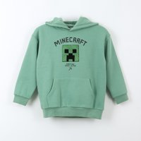 Polerón Niño Hoodie Crafting Since Alpha Verde Minecraft