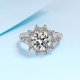 thumbnail image 4 of Moissanite Rings for Women Anillos de Diamante 3Uds Corte Redondo Color D VVS1 Plata Esterlina 925 Moissanita Compromiso Aniversario Promesa Anillos de Boda para Mujer con Certificado, 4 of 9