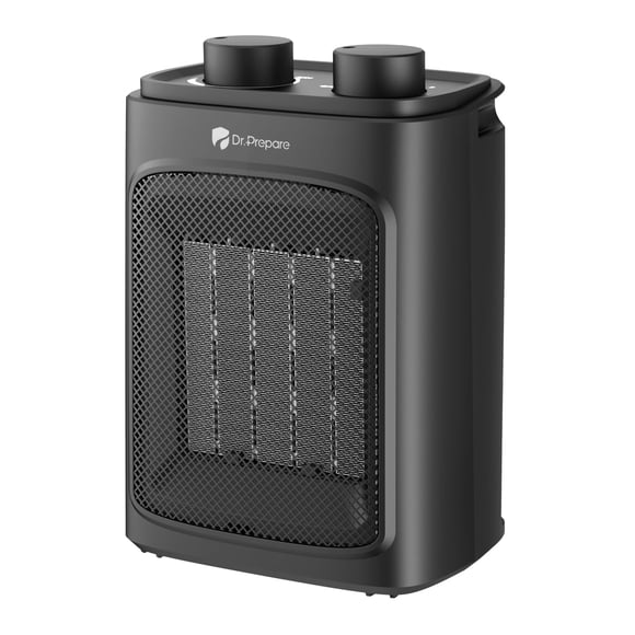Calentador portátil de cerámica PTC DR.PREPARE de 1500 W, eléctrico