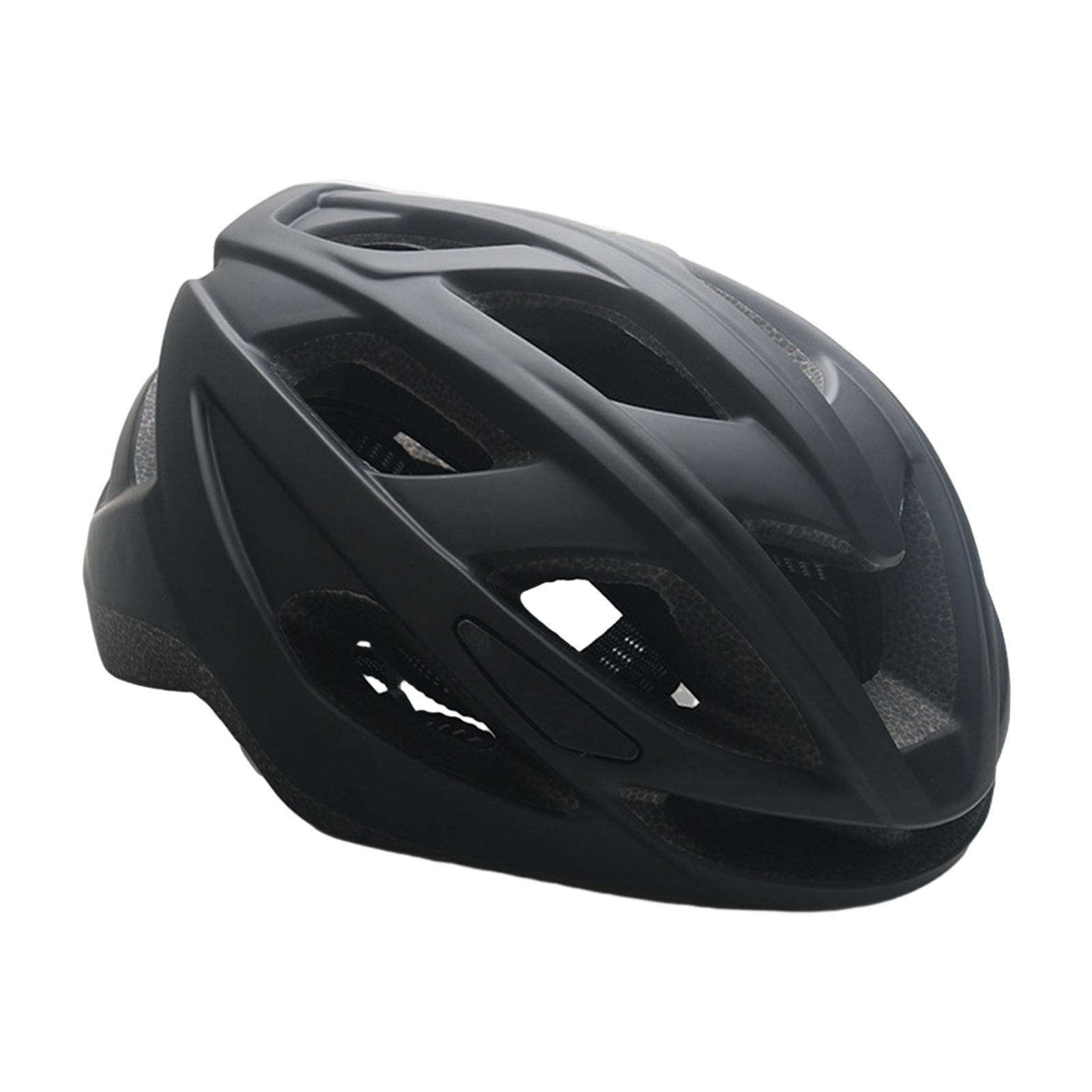 Magideal - Cascos De Bicicleta Correa De Barbilla Ajustable, Cómodos Cascos Protectores Casco De Ciclismo Casco De Bicicleta Para Mujeres Hombres Montar Monopatí Negro