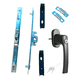 thumbnail image 2 of Kit manilla con llave y cremona bipunto para ventanas, 2 of 3