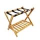 thumbnail image 5 of Soporte para maleta organizador de portaequipajes resistente y duradero, portátil grueso de bambú con estante de almacenamiento para habitación de hué, 5 of 5