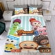 thumbnail image 4 of Barbería de Pan Conjunto de sábanas temático, trío de piezas, cómodo y amigable con la piel, diseño único, regalo de decoración para el hogar para familiares, amigos y fans, 90 cm * 190 cm, 4 of 6