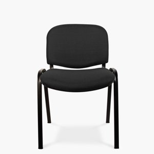 Form Office - Silla Visita Iso Tapiz Negro