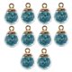 thumbnail image 3 of 10 Unidades 16mm Tiny Star Glass Ball Charms Colgante DIY Craft azul claro, 3 of 5