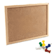 thumbnail image 1 of Pizarra corcho 60 x 90 borde madera premium + pack fijadores, 1 of 3