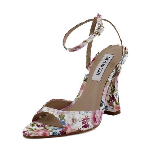 Sandalia con tacón Steve Madden Beki para mujer, floral, multicolor, 9.5