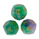 thumbnail image 3 of 3 Uds Dados De Constelación Dados De Astrología Para Juego De Mesa KTV Juego De Rol Verde Y Dorado, 3 of 3