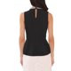 thumbnail image 3 of INSPIRE CHIC Blusas sin mangas para mujer con cuello halter, cuentas, cuello simulado, abertura, peplum, cóctel, M Negro, 3 of 6