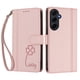 thumbnail image 3 of Funda Cartera Trébol para Samsung Galaxy A55 5G con Ranuras Tarjetas y Carga Inalámbrica Rosa, 3 of 6