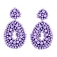 thumbnail image 1 of Pendientes Bohemios, Pendientes étnicos únicos, Colgantes, Para Citas, Regalo De Cumpleaños, Para Mujer, Morado, 1 of 3