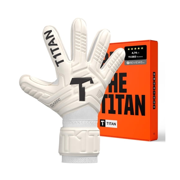 Guantes de Portero T1TAN Talla 10 con Protección de Dedos