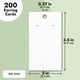 thumbnail image 5 of Tarjetas con forma de pendientes Juvale, 200 unidades, color blanco, 500 g/m², 5 of 9