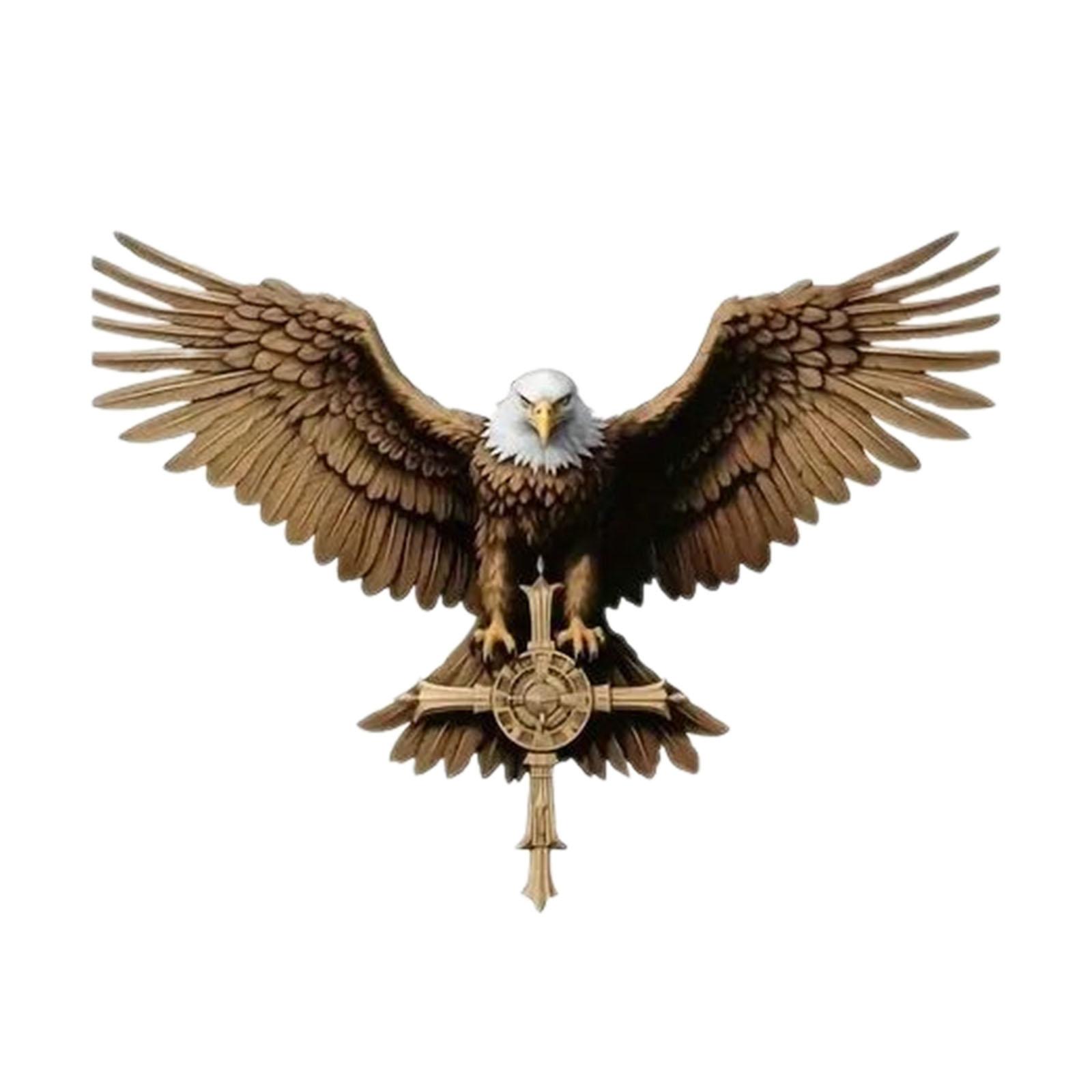 Magideal - Generic Colgante Para Espejo Retrovisor De Coche, Decoración Automática, Decoración De Águila Y Cruz Feng Shui, Adorno Colgante De Regalo Navideño