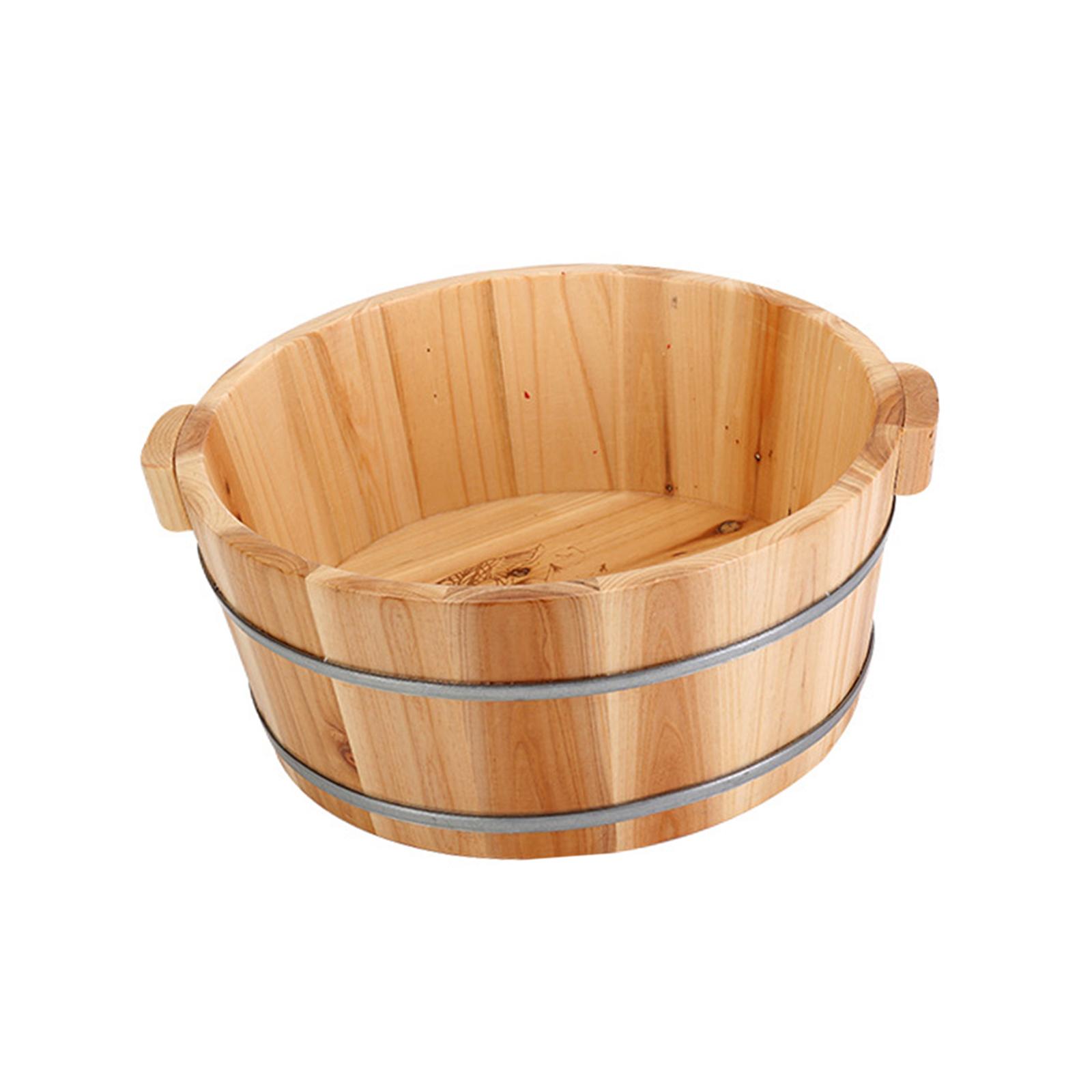 Ioensy - Lavabo Para Pies De Madera, Suministro Para El Hogar, Lavabo Para Remojo De Pies, Bañera, 16X36Cm A