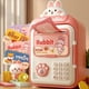 thumbnail image 3 of Alcancía Gato Caja Fuerte Kawaii Contraseña Sonido Y Huella rosa, 3 of 5