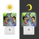 thumbnail image 3 of El Libro de la Selva Luz nocturna LED con sensor de anochecer a amanecer para dormitorio, baño, pasillo, escaleras - Lámpara LED nocturna de enchufe, 0.5W - 1 pieza, 3 of 6