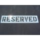 thumbnail image 1 of Plantilla American Striping 30 cm × 77 cm Estacionamiento Reservado, 1 of 1