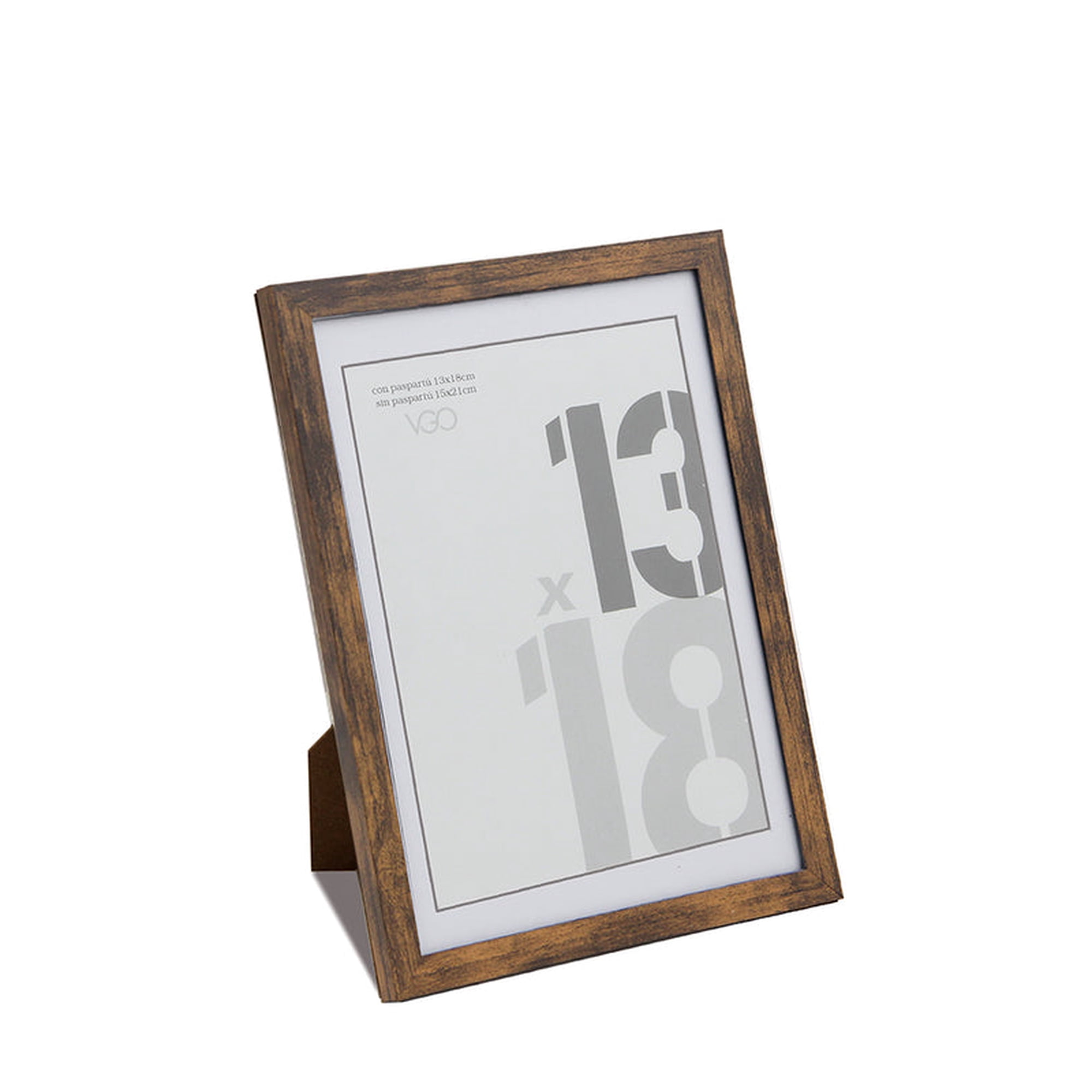 Vgo - Marco Plast. Con Paspartu 9x13 / Sin Paspartu 10x15 Beige