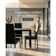 thumbnail image 5 of Juego de Comedor Moderno 6 Sillas PU Negro + Mesa Vidrio Templado 150 cm | Comedor Industrial Elegante, 5 of 5