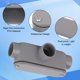thumbnail image 4 of Cuerpo de conduit CKVIHAV de PVC tipo T de 3/4" - 4 piezas, gris, 4 of 7