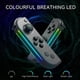 thumbnail image 2 of Controlador de juego RGB inalámbrico compatible con Switch y OLED, con capturas de pantalla, activación, control de movimiento y doble vibración, 2 of 7