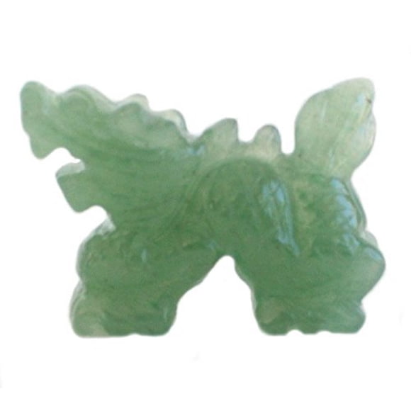 Estatua de dragón de jade importado del Feng Shui para el dragón del zodíaco
