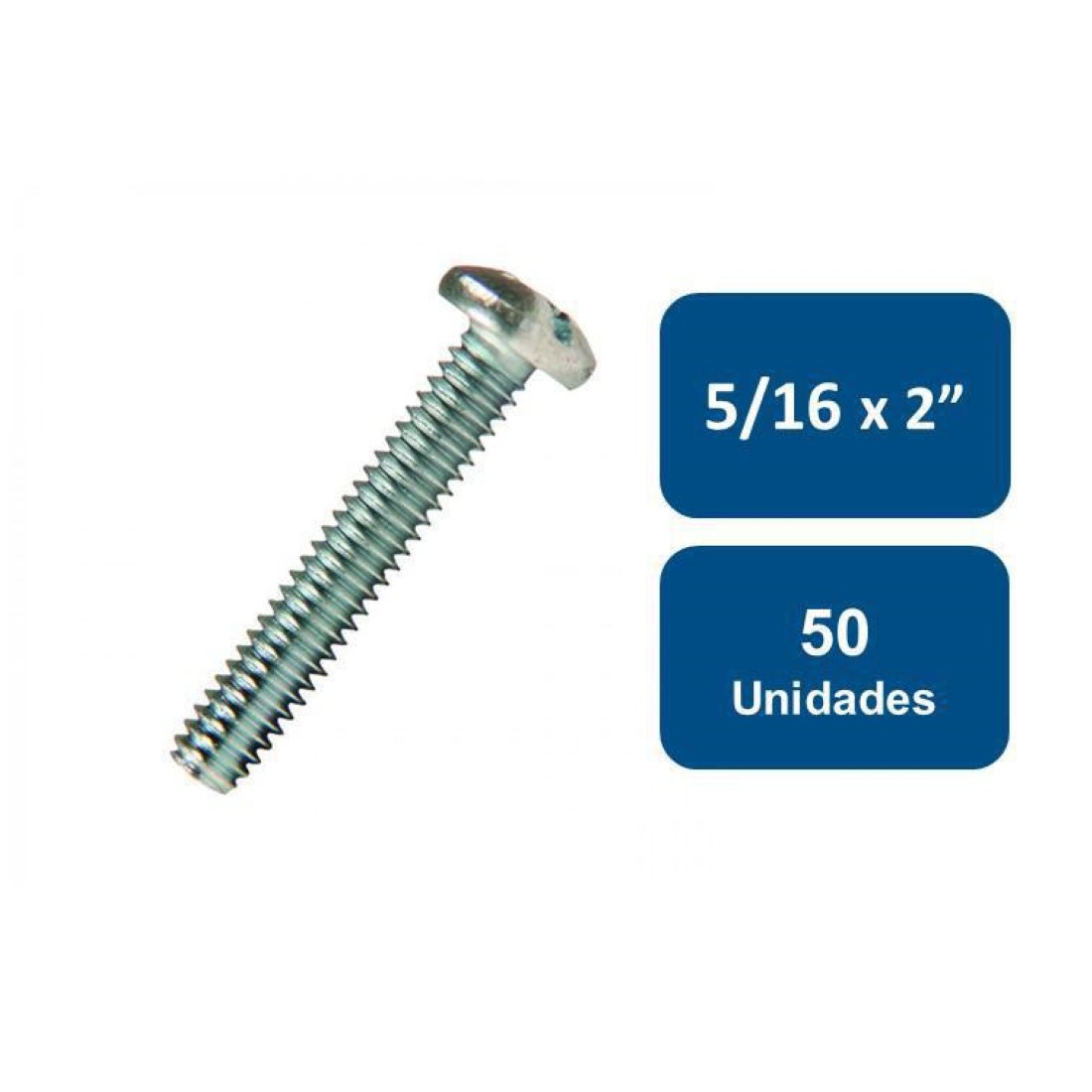 Anclajes - Perno Cocina Zincado 5/16' X 2' 50Un.