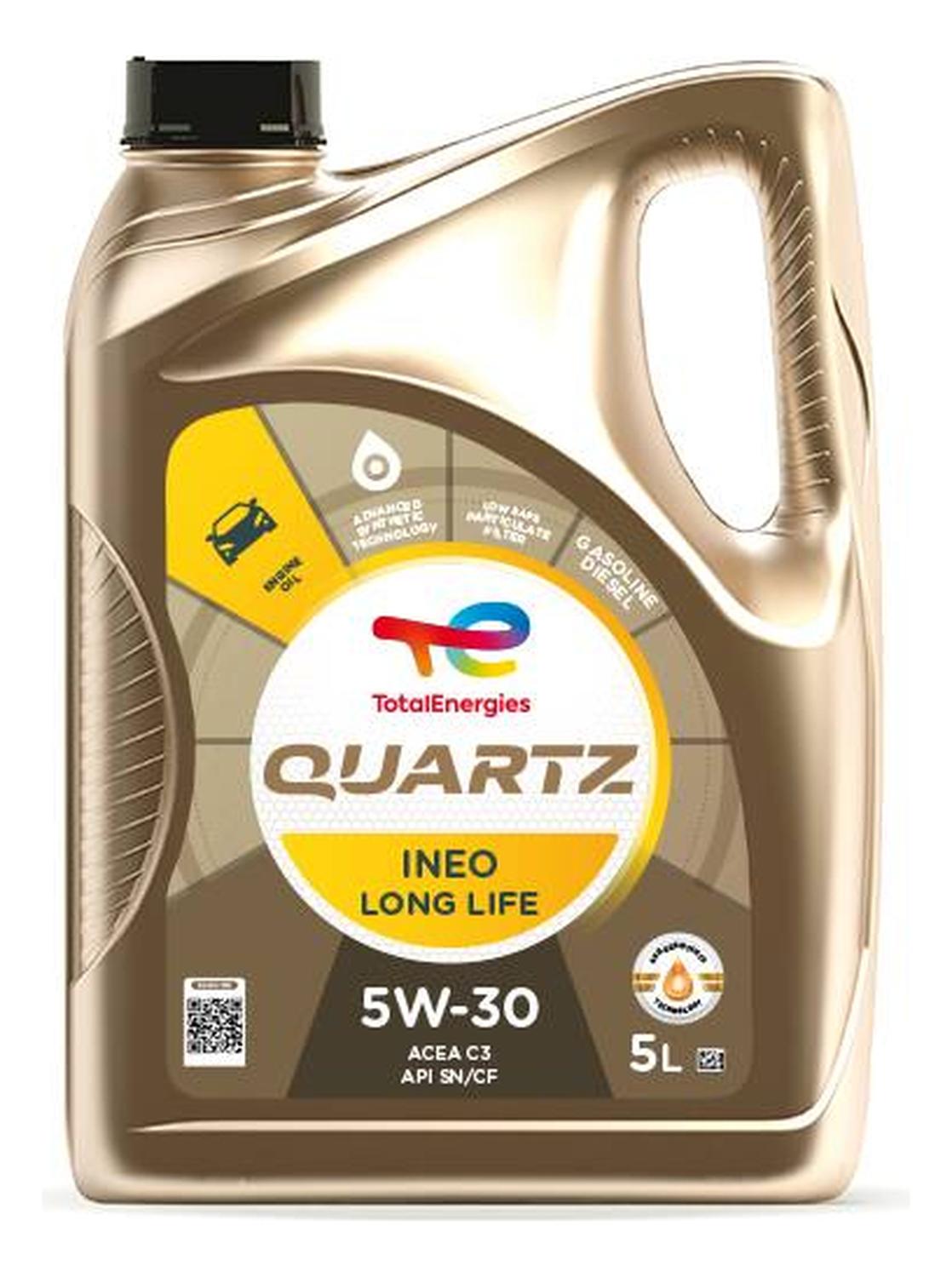 Aceite De Motor Ineo Long Life 5W30 Total Quartz 5Lts