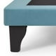 thumbnail image 2 of Base De Cama Europea 1 Plaza Felpa Turquesa, 2 of 2