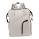 thumbnail image 3 of Bolsa De Pañales De Viaje Tote Mochila De Hombro Piel De Costura Reforzada De Gran Capacidad, 3 of 5