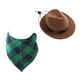 thumbnail image 3 of Disfraz De Vaquero Para Mascotas, Sombrero Para Perro Y Bufanda De Bandana Para Cachorro Corgi, Gatito, Marrón, 3 of 5
