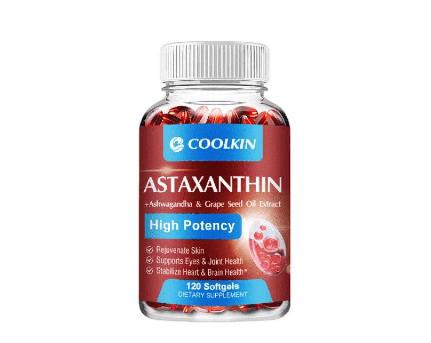 Coolkin Naturals - Astaxantina Bioastin High Potency 24Mg Potente Antioxidante
