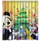 thumbnail image 1 of Cortina de ducha de Mickey Celebrate Merry Christmas Day con ganchos, tamaño 60 x 72 pulgadas, 1 of 3