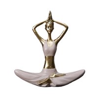 Magideal - Estatua De Yoga Estatua De Dama De Yoga Adorno Decorativo Estatua De Pose De Yoga Escultura De Yoga Para Estudio De Yoga, Regalo De Escritorio Para , Estilo Un Estilo A